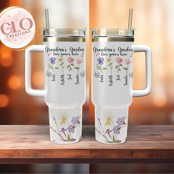 Grandma’s Garden Personalized Tumbler - Picture 1 of 2